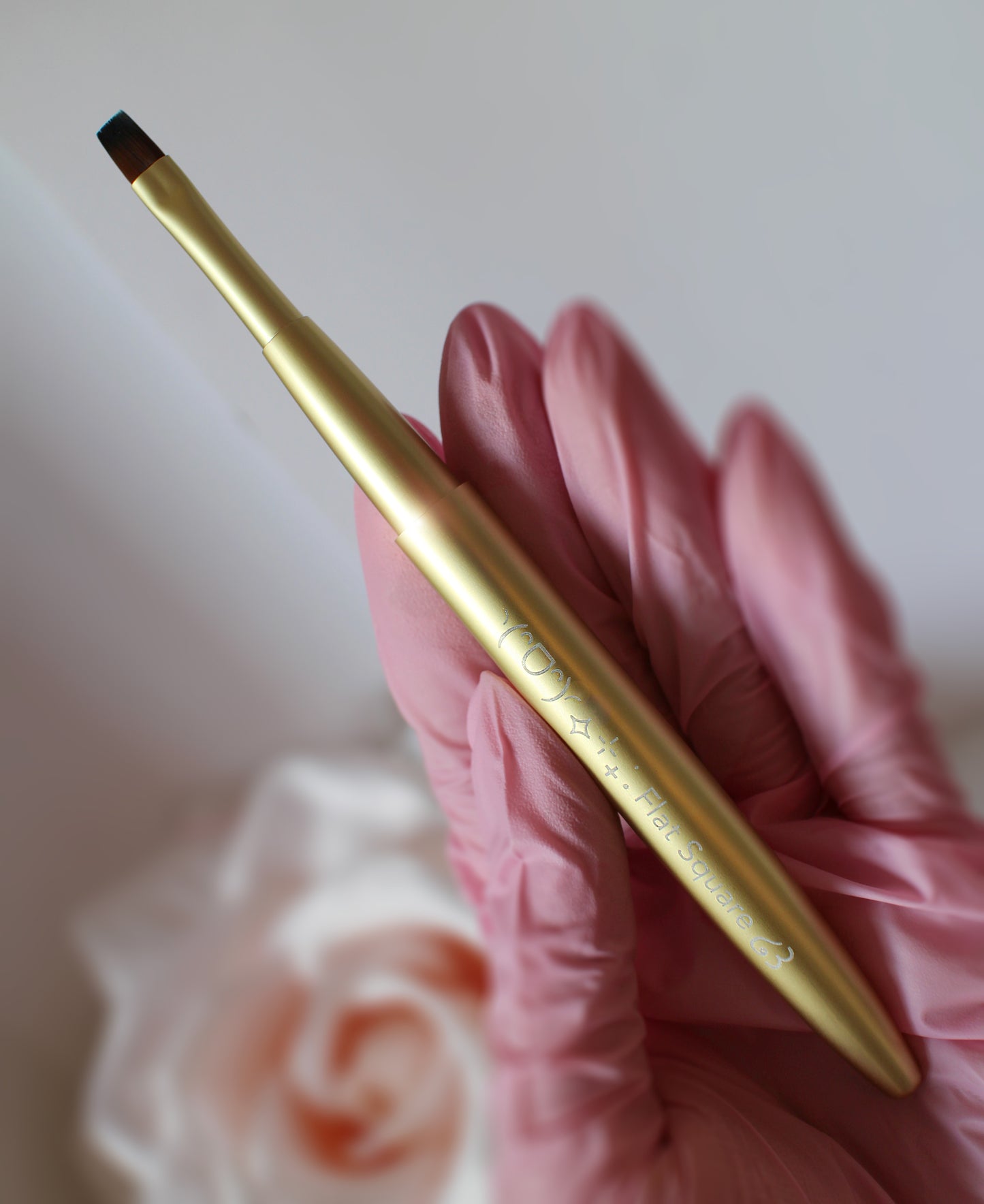 Kaomoji Brush - Yellow - Flat Square ◝(ᵔᗜᵔ)◜