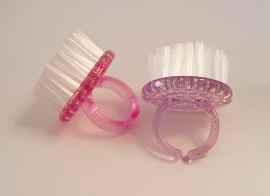 Pink & Purple Ring Cleaning Brushes