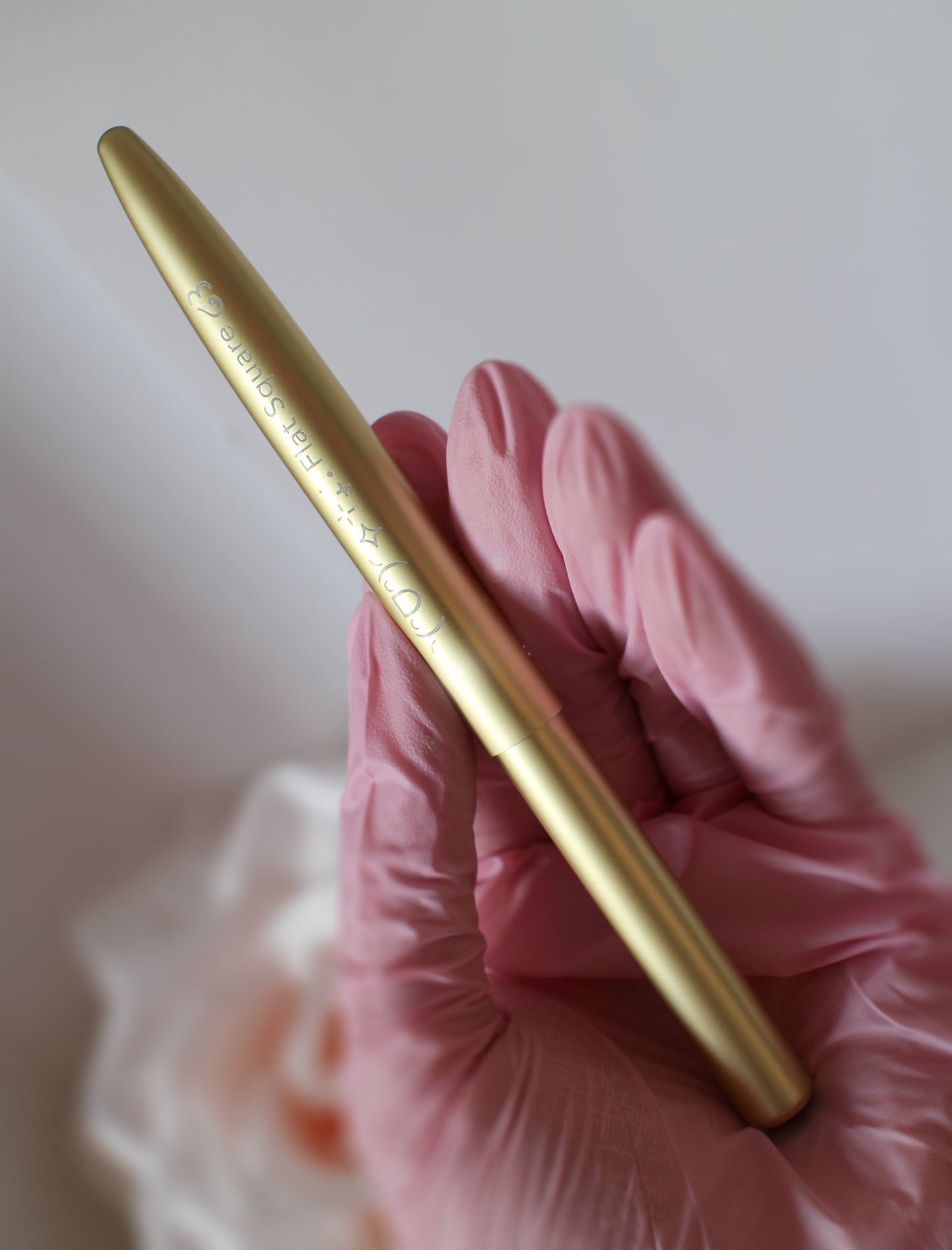 Kaomoji Brush - Yellow - Flat Square ◝(ᵔᗜᵔ)◜